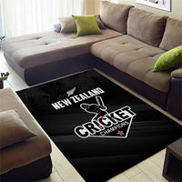 New Zealand Cricket Area Rug Aotearoa Black Cap Come On