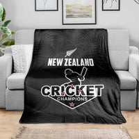 New Zealand Cricket Blanket Aotearoa Black Cap Come On