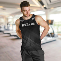 Custom New Zealand Cricket Men Tank Top Aotearoa Black Cap Come On LT01 Black - Polynesian Pride