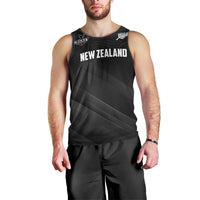 Custom New Zealand Cricket Men Tank Top Aotearoa Black Cap Come On LT01 - Polynesian Pride