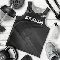 Custom New Zealand Cricket Men Tank Top Aotearoa Black Cap Come On LT01 - Polynesian Pride