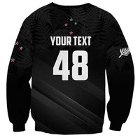 Custom New Zealand Cricket Sweatshirt Aotearoa Black Cap Come On LT01 - Polynesian Pride