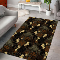 Javanese Batik Semen Area Rug Indonesian Traditional Pattern