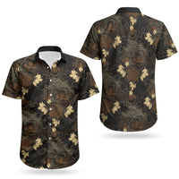 Javanese Batik Semen Couples Matching Puletasi and Hawaiian Shirt Indonesian Traditional Pattern LT01 - Polynesian Pride