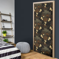 Javanese Batik Semen Door Cover Indonesian Traditional Pattern