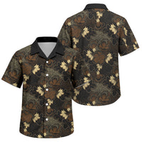 Javanese Batik Semen Family Matching Mermaid Dress and Hawaiian Shirt Indonesian Traditional Pattern LT01 Son's Shirt Black - Polynesian Pride