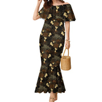 Javanese Batik Semen Mermaid Dress Indonesian Traditional Pattern LT01 Women Black - Polynesian Pride