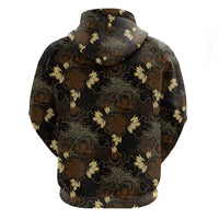 Javanese Batik Semen Zip Hoodie Indonesian Traditional Pattern LT01 - Polynesian Pride