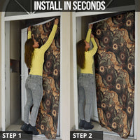 Batik Pedalaman Semen Lereng Style Door Cover Indonesian Traditional Pattern