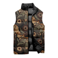 Batik Pedalaman Semen Lereng Style Sleeveless Puffer Jacket Indonesian Traditional Pattern