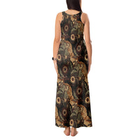 Batik Pedalaman Semen Lereng Style Tank Maxi Dress Indonesian Traditional Pattern