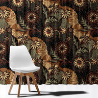 Batik Pedalaman Semen Lereng Style Window Curtain Indonesian Traditional Pattern