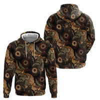 Batik Pedalaman Semen Lereng Style Zip Hoodie Indonesian Traditional Pattern LT01 - Polynesian Pride