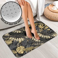 Gold Tropical Leaves Hawaii Mikioi Lei Bathroom Set Luxury Stylized LT01 - Polynesian Pride