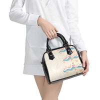 Beige Hawaii Lei Seashells Starfish Shoulder Handbag Sandy Sylized - Polynesian Pride