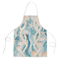 Hawaii Lei Seashells Starfish Apron Fresh Summer Vibe - Polynesian Pride