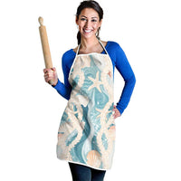 Hawaii Lei Seashells Starfish Apron Fresh Summer Vibe - Polynesian Pride