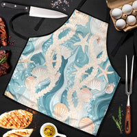 Hawaii Lei Seashells Starfish Apron Fresh Summer Vibe - Polynesian Pride