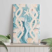 Hawaii Lei Seashells Starfish Canvas Wall Art Fresh Summer Vibe - Polynesian Pride