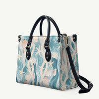 Hawaii Lei Seashells Starfish Leather Bag Fresh Summer Vibe LT01 Blue - Polynesian Pride
