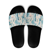 Hawaii Lei Seashells Starfish Slide Sandals Fresh Summer Vibe - Polynesian Pride