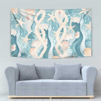 Hawaii Lei Seashells Starfish Tapestry Fresh Summer Vibe - Polynesian Pride