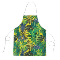 Hawaii Summer Tropical Leaves Apron LT01 Yellow - Polynesian Pride