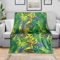 Hawaii Summer Tropical Leaves Blanket - Polynesian Pride