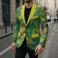Hawaii Summer Tropical Leaves Blazer LT01 - Polynesian Pride