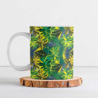 Hawaii Summer Tropical Leaves Ceramic Mug LT01 Yellow - Polynesian Pride