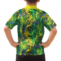 Hawaii Summer Tropical Leaves Family Matching Tank Maxi Dress and Hawaiian Shirt - Polynesian Pride