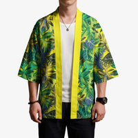 Hawaii Summer Tropical Leaves Kimono LT01 - Polynesian Pride