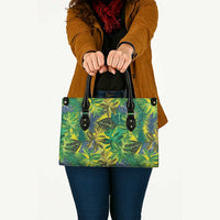 Hawaii Summer Tropical Leaves Leather Bag LT01 - Polynesian Pride