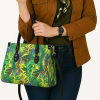 Hawaii Summer Tropical Leaves Leather Bag LT01 - Polynesian Pride