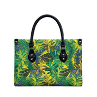 Hawaii Summer Tropical Leaves Leather Bag LT01 - Polynesian Pride