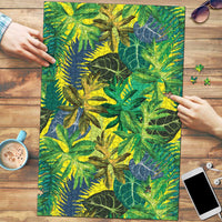 Hawaii Summer Tropical Leaves Puzzle LT01 Yellow - Polynesian Pride