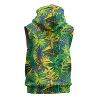 Hawaii Summer Tropical Leaves Sleeveless Hoodie LT01 - Polynesian Pride