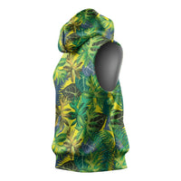 Hawaii Summer Tropical Leaves Sleeveless Hoodie LT01 - Polynesian Pride