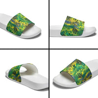 Hawaii Summer Tropical Leaves Slide Sandals LT01 - Polynesian Pride