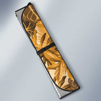 Hawaii Gold Tropical Leaves Auto Sun Shade - Polynesian Pride
