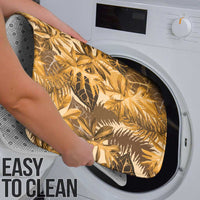 Hawaii Gold Tropical Leaves Bathroom Set - Polynesian Pride