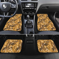 Hawaii Gold Tropical Leaves Car Mats - Polynesian Pride