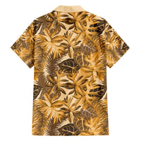 Hawaii Gold Tropical Leaves Hawaiian Shirt - Polynesian Pride