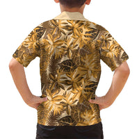 Hawaii Gold Tropical Leaves Hawaiian Shirt - Polynesian Pride