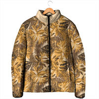 Hawaii Gold Tropical Leaves Padded Jacket LT01 - Polynesian Pride