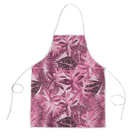 Hawaii Pink Tropical Leaves Apron LT01 Pink - Polynesian Pride