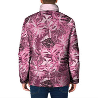 Hawaii Pink Tropical Leaves Padded Jacket LT01 - Polynesian Pride
