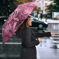 Hawaii Pink Tropical Leaves Umbrella LT01 - Polynesian Pride