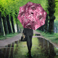 Hawaii Pink Tropical Leaves Umbrella LT01 - Polynesian Pride