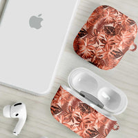 Hawaii Red Brown Tropical Leaves AirPods Case LT01 - Polynesian Pride